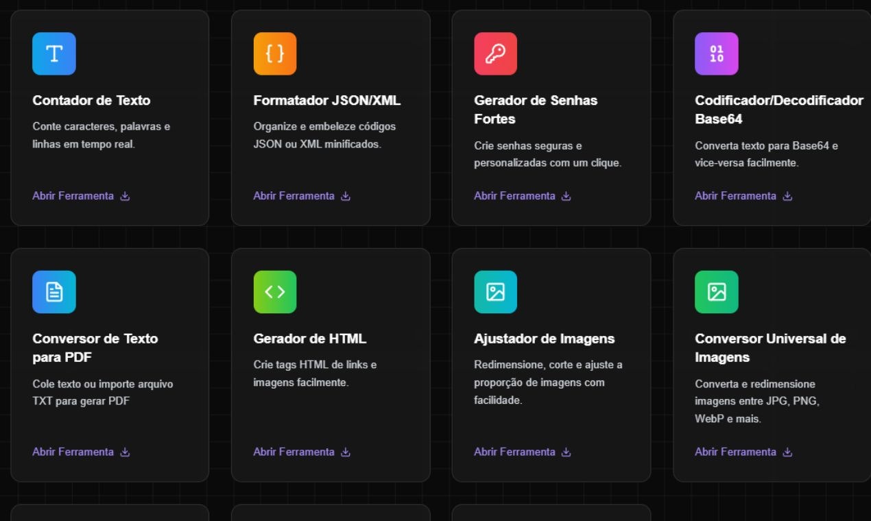 Mídia 8 de Kit de Ferramentas Web - Facilite seu dia com ferramentas web essenciais e gratuitas.