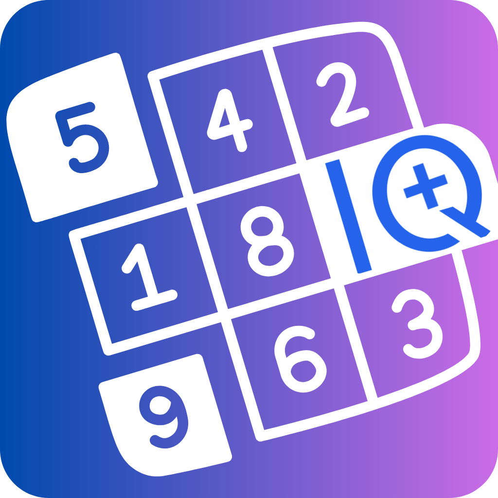 Sudoku IQ + - Product Hunt launch logo and brand identity