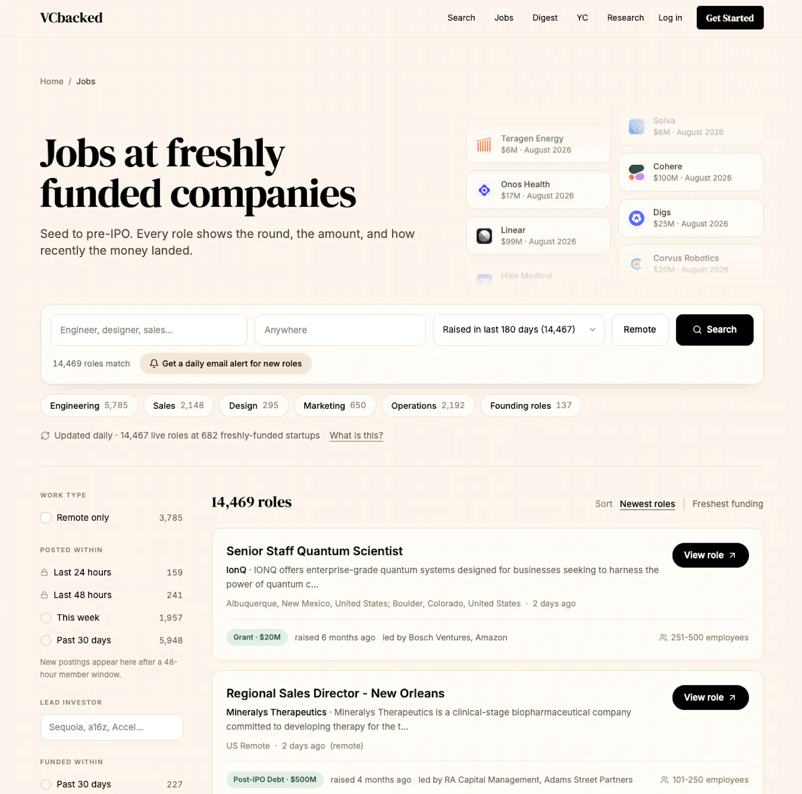 VCBacked screenshot 1