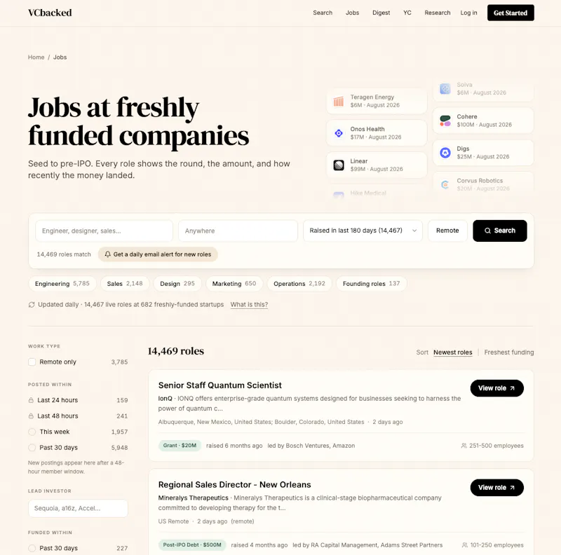 VCBacked screenshot 1