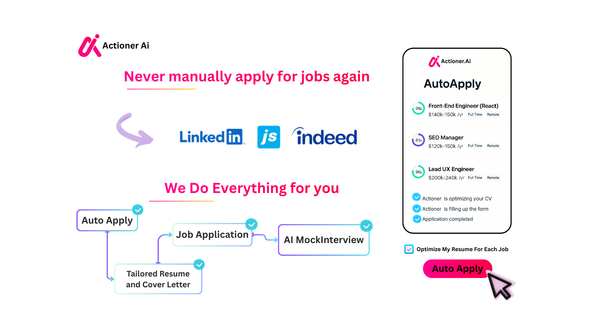 Actioner AI - Screenshot 2 showing product features and functionality