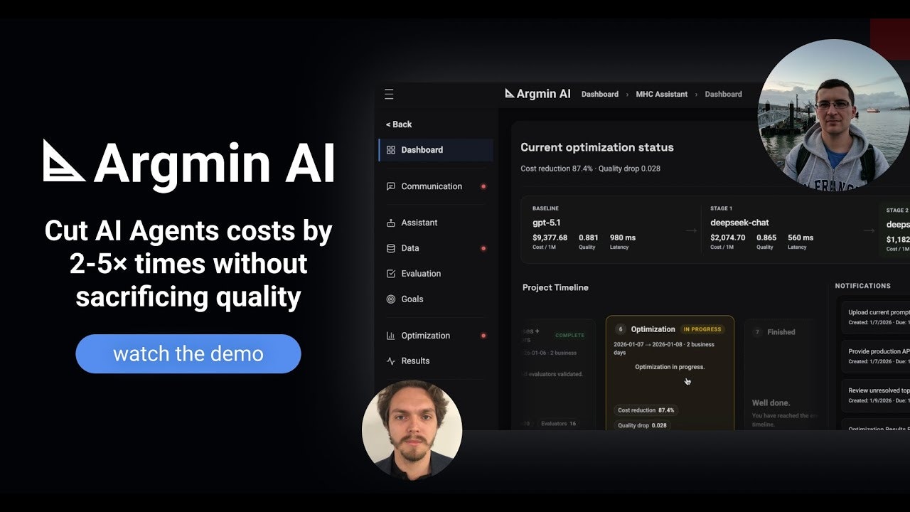 Argmin AI / Cost Optimization for AI gallery image