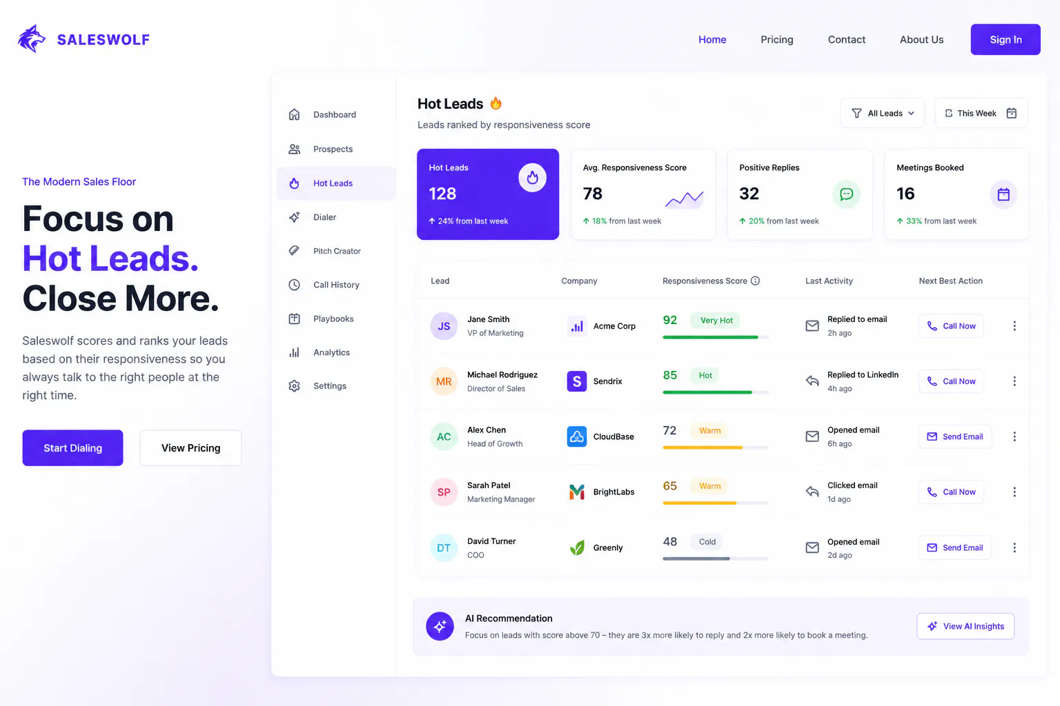 Saleswolf AI 截图 3