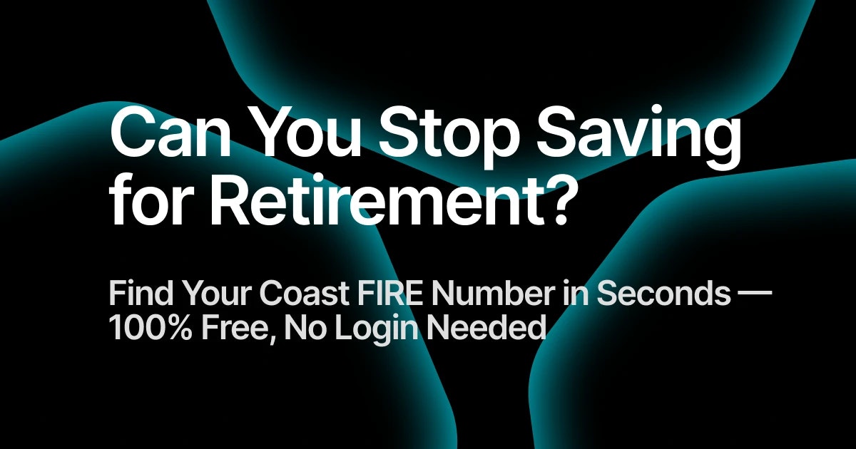 Coast FIRE Calculator screenshot 1