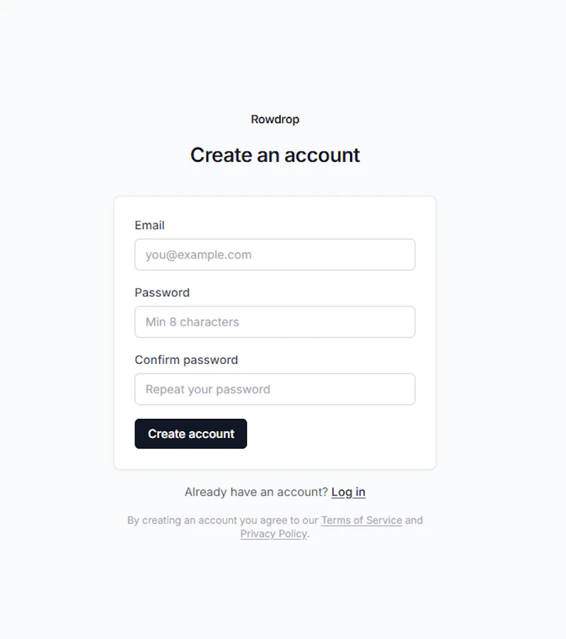 Rowdrop screenshot 2