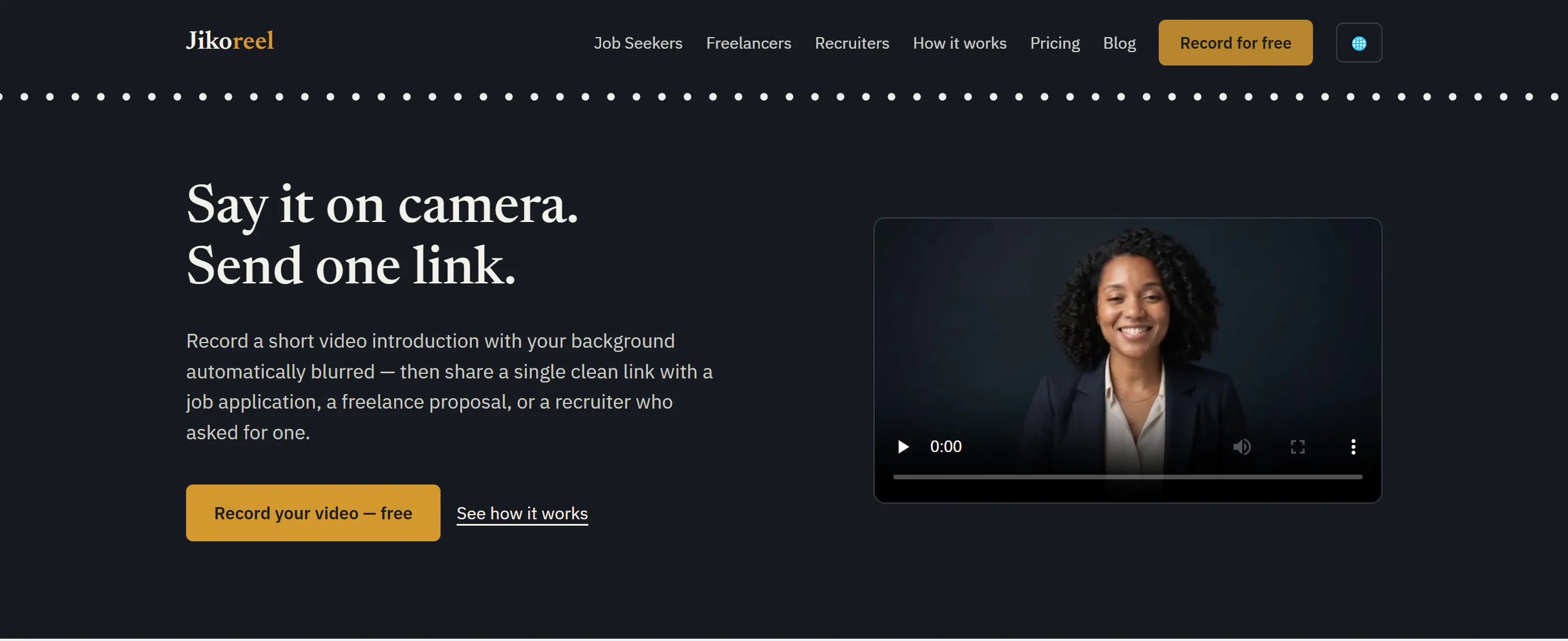 Jikoreel- CV|Resume Video Introduction   gallery image
