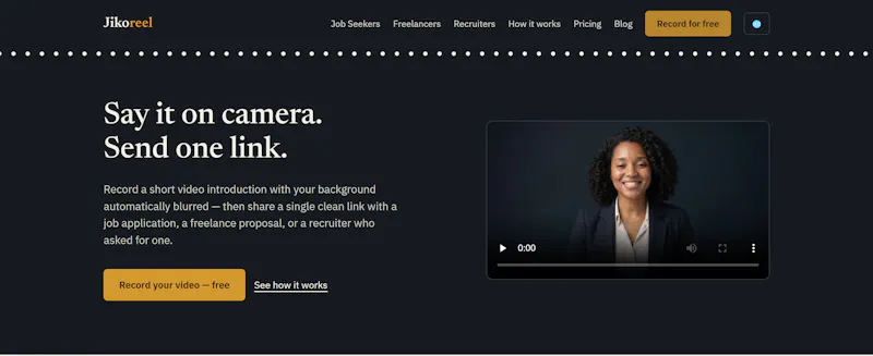 Jikoreel- CV|Resume Video Introduction   screenshot 5