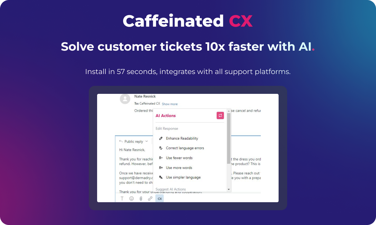 Zendesk AI от кофеина CX media 2