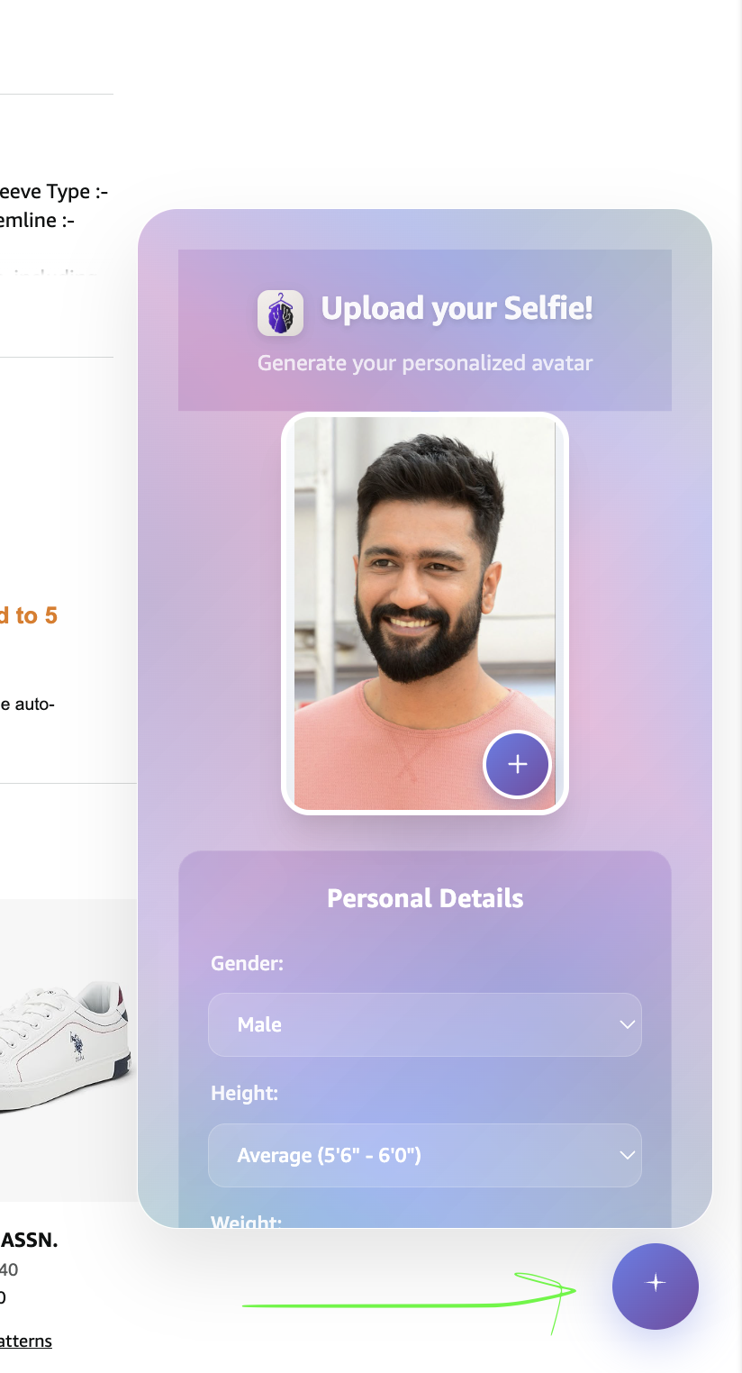 Amazon X StyleMind Instant Tryon  gallery image