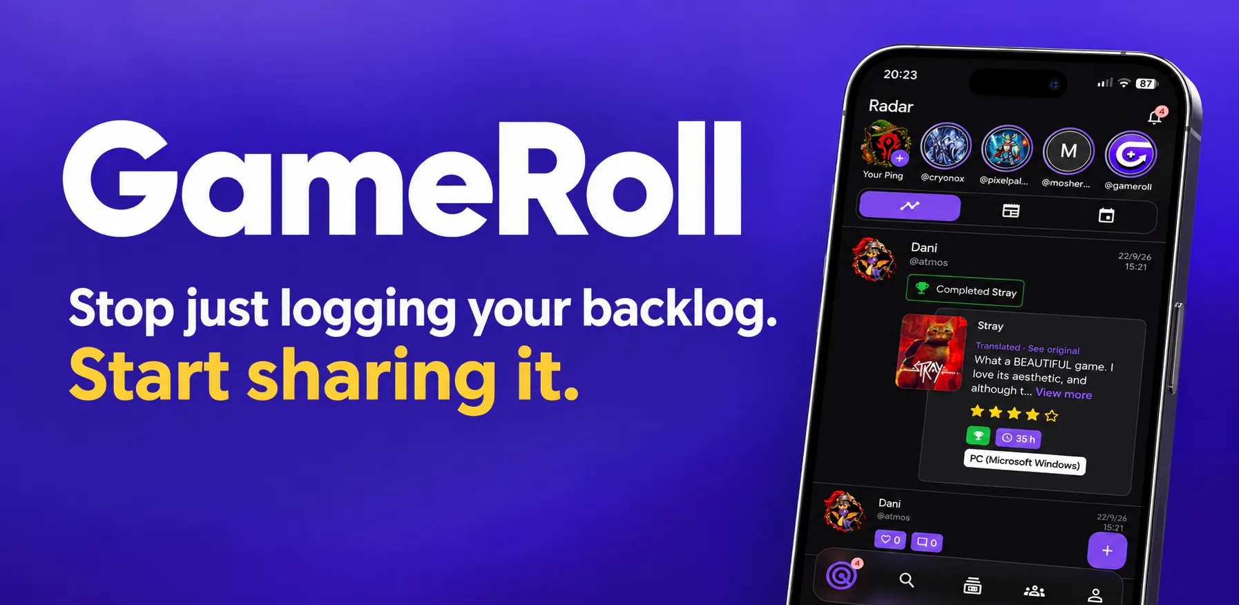 GameRoll: Game Backlog Tracker gallery image