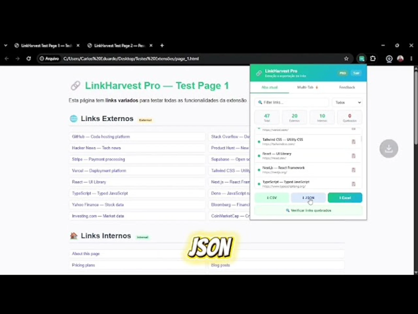 LinkHarvest Pro — Extract Links  screenshot 1 (video preview)