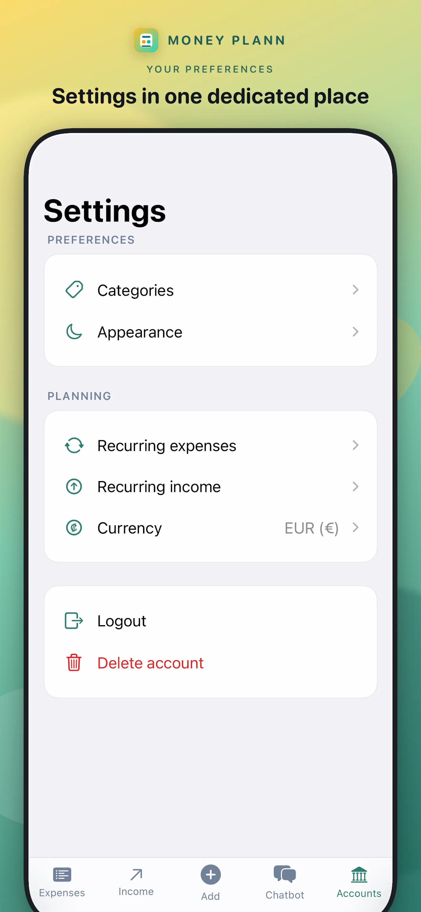 Money Plann screenshot 4