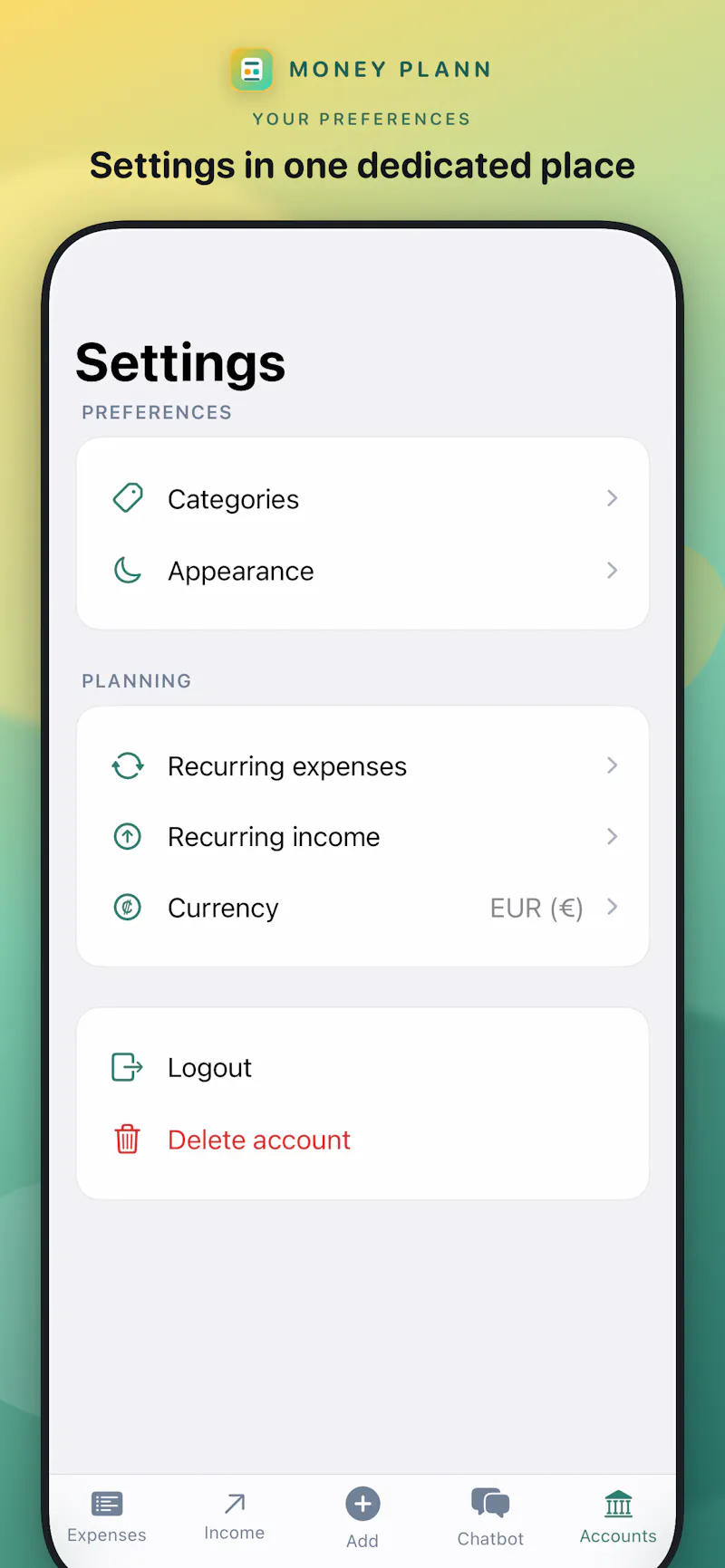 Money Plann screenshot 4