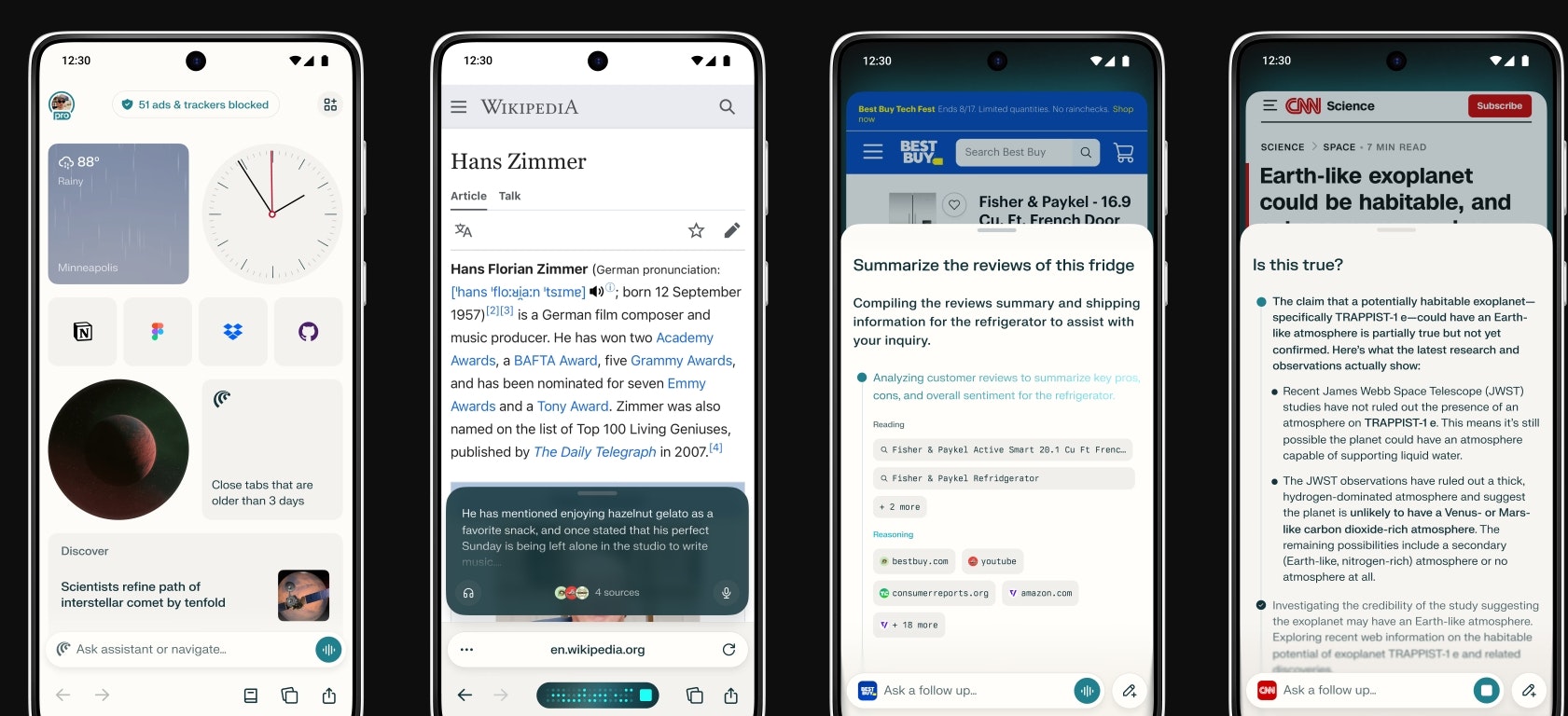 Comet for Android - Main product screenshot demonstrating key features and user interface