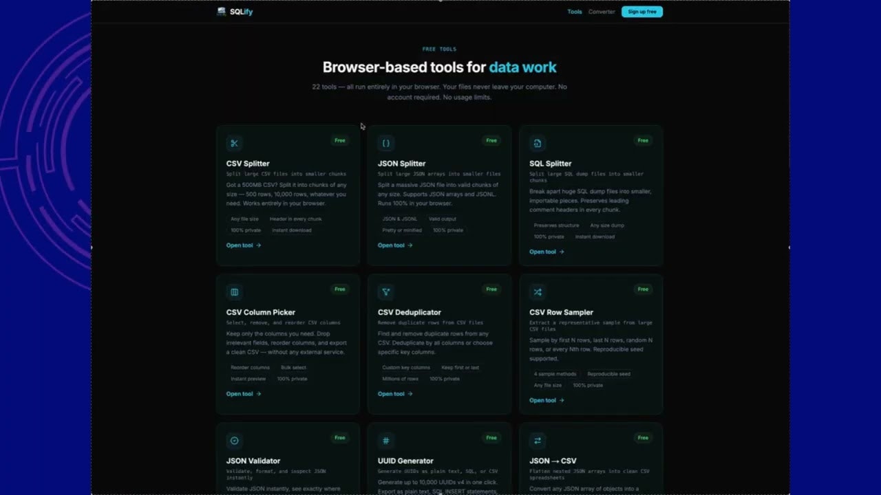 SQLify - tool which makes data jobs easy gallery image