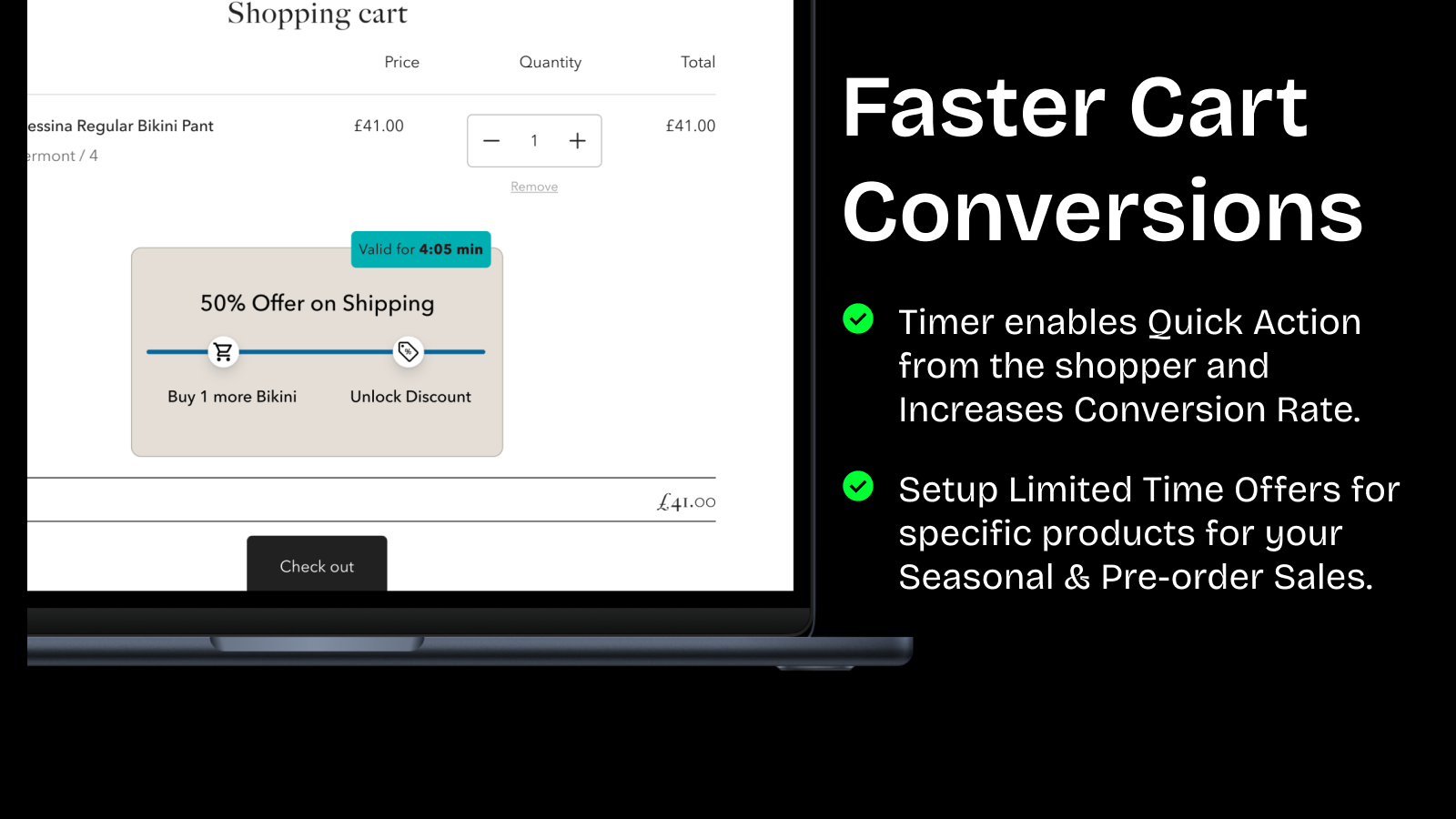 Mídia 2 de App de shopify de frete grátis para uso grátis - Aumente as vendas e AOV usando a barra de metas de descontos de remessa inteligente