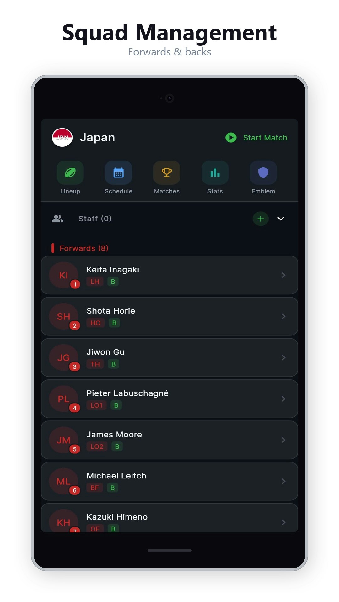 The Coach - Rugby Lineup gallery image