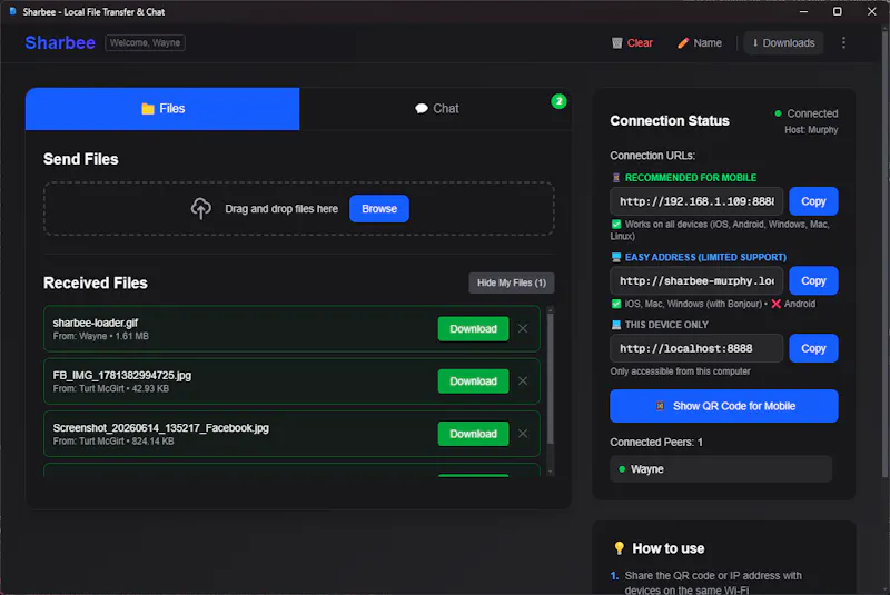 Sharbee — Local File Transfer screenshot 3