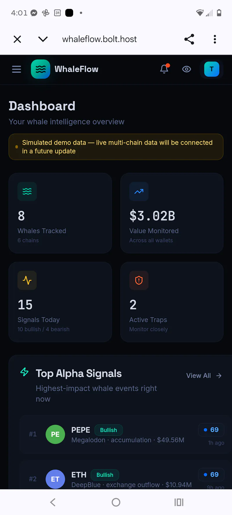 Whaleflow screenshot 1