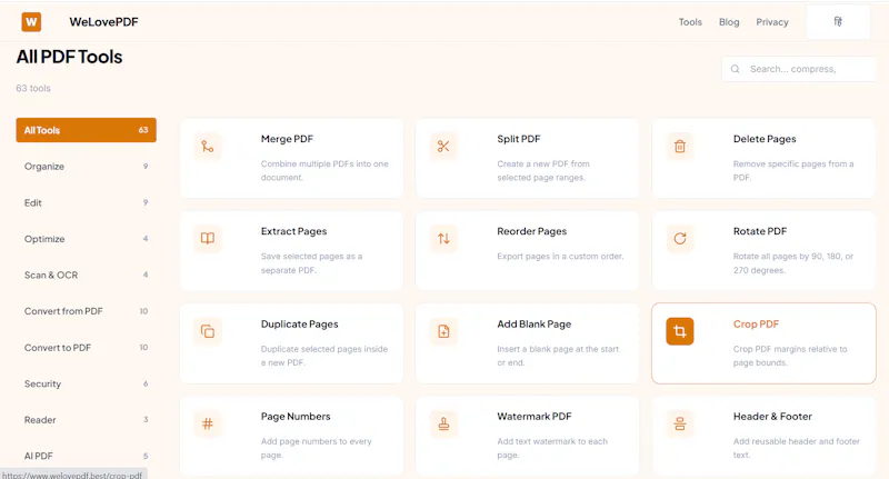 WeLovePDF — Online PDF Tools,Free & Safe screenshot 2