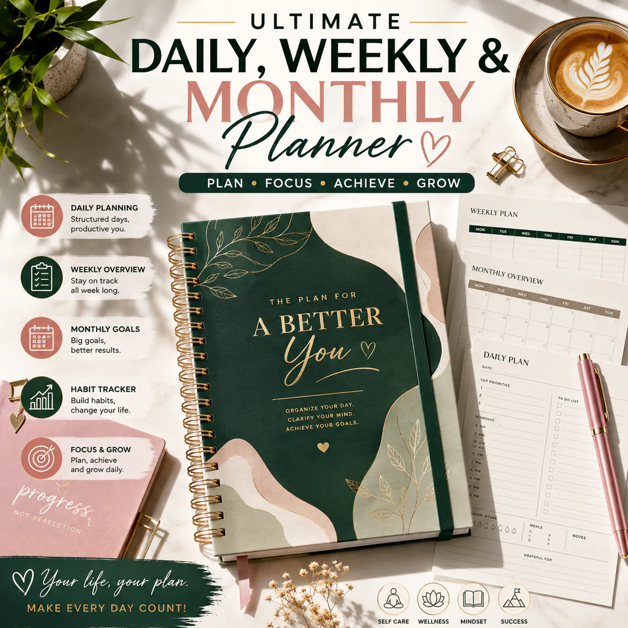 Ultimate Daily, Weekly & Monthly Notion gallery image