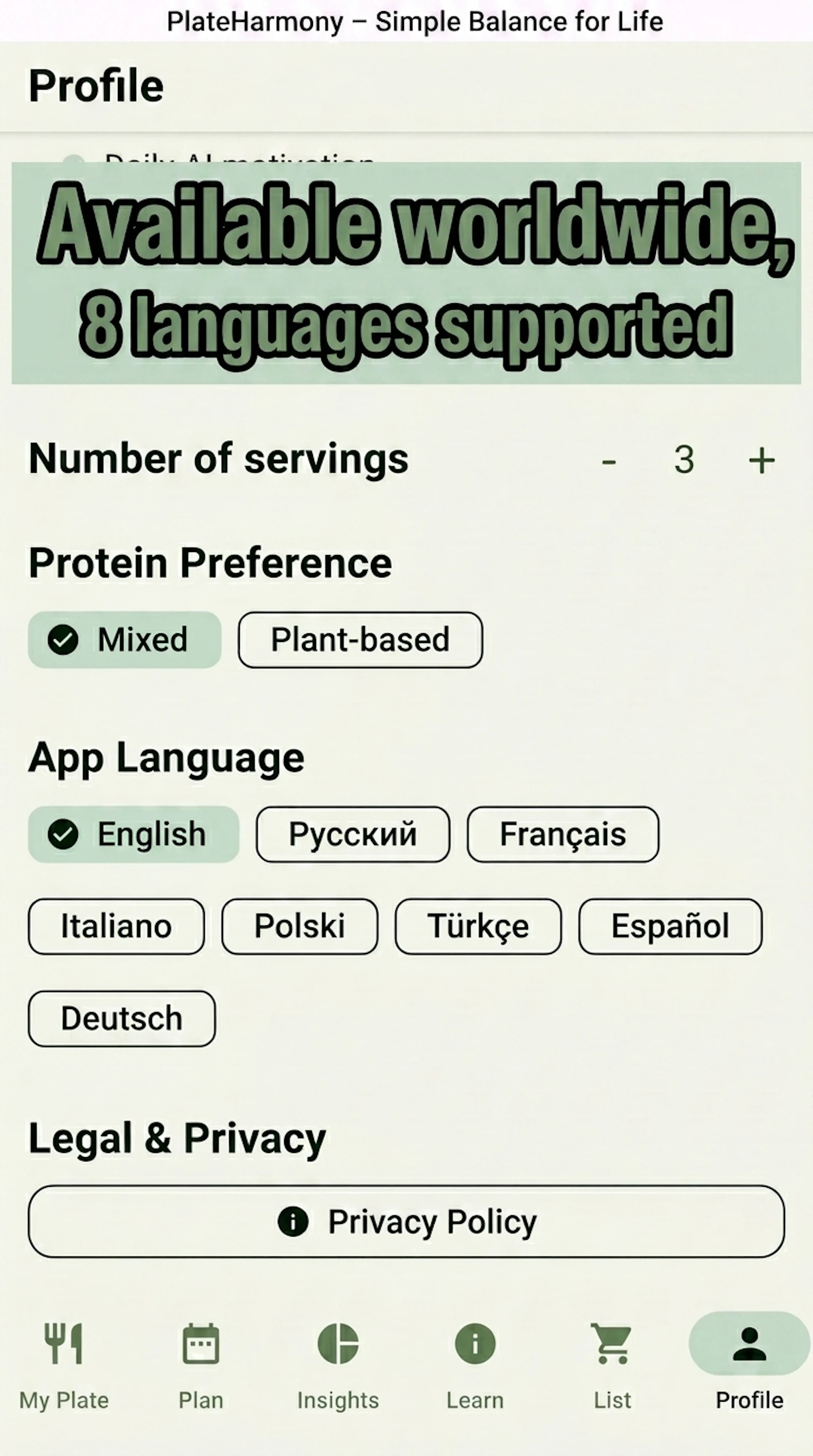 PlateHarmony: Healthy Eating screenshot 6