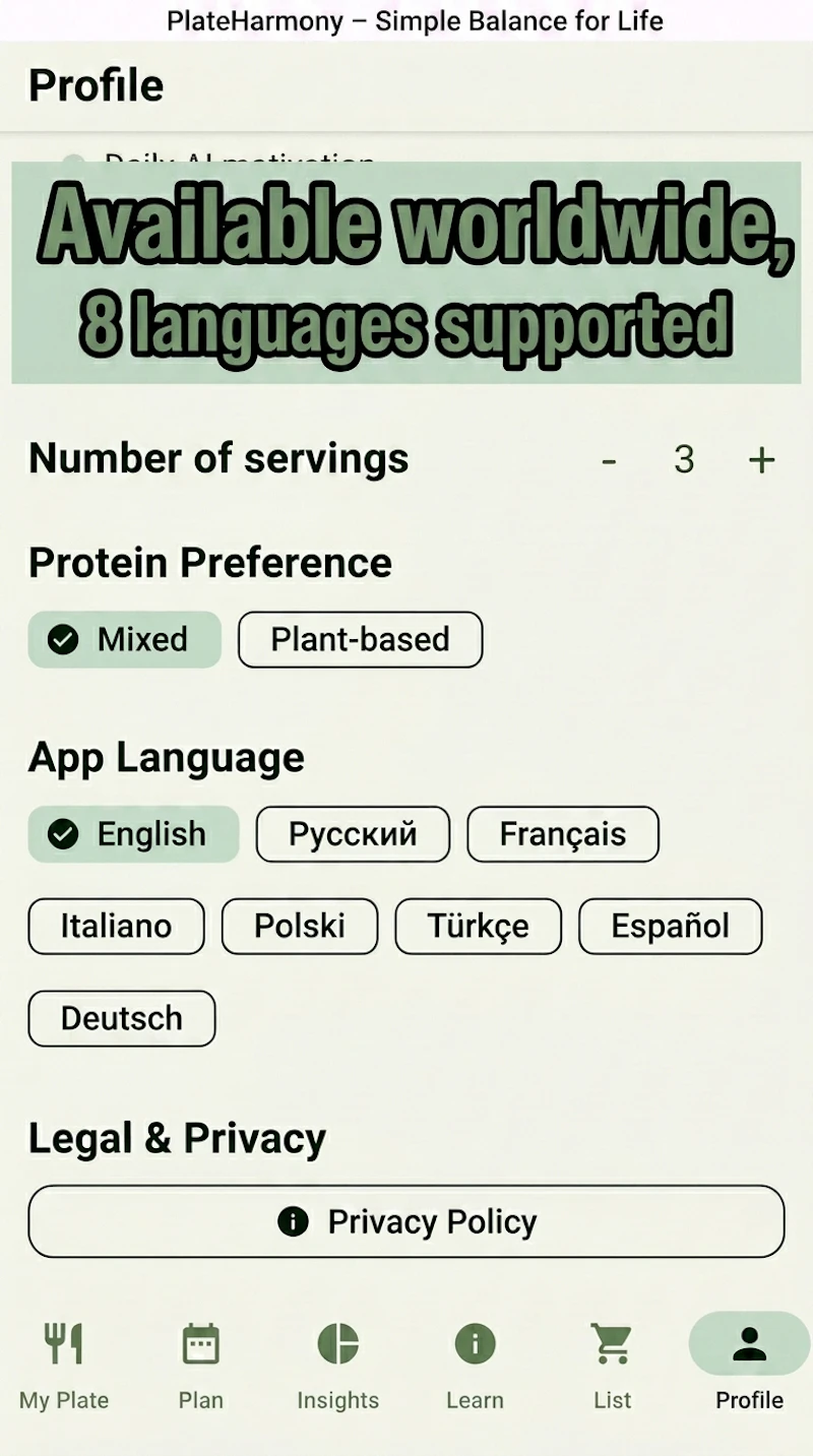 PlateHarmony: Healthy Eating screenshot 6