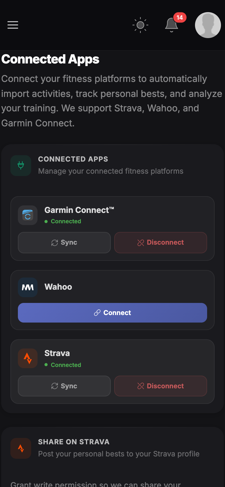 PersonalBestPace - AI cycling coach gallery image