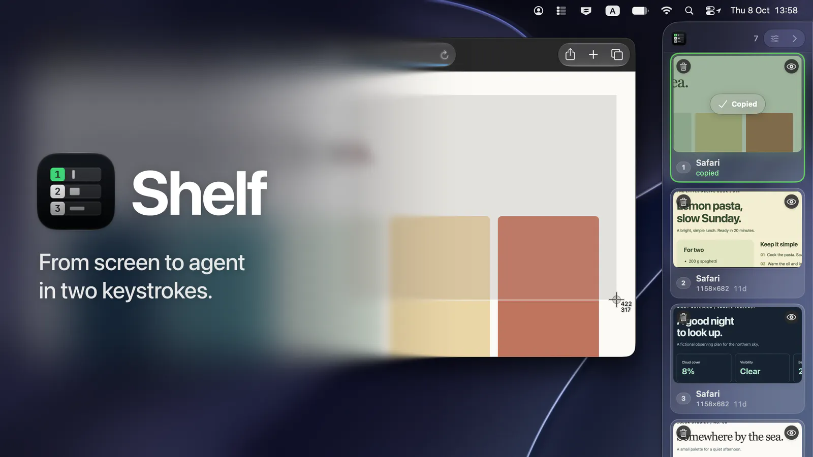 Shelf screenshot 1