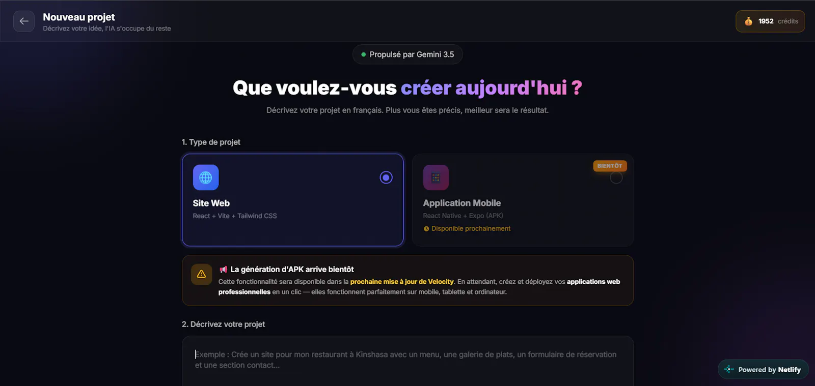 Velocity — Créez  Web & Mobile avec l'IA screenshot 8