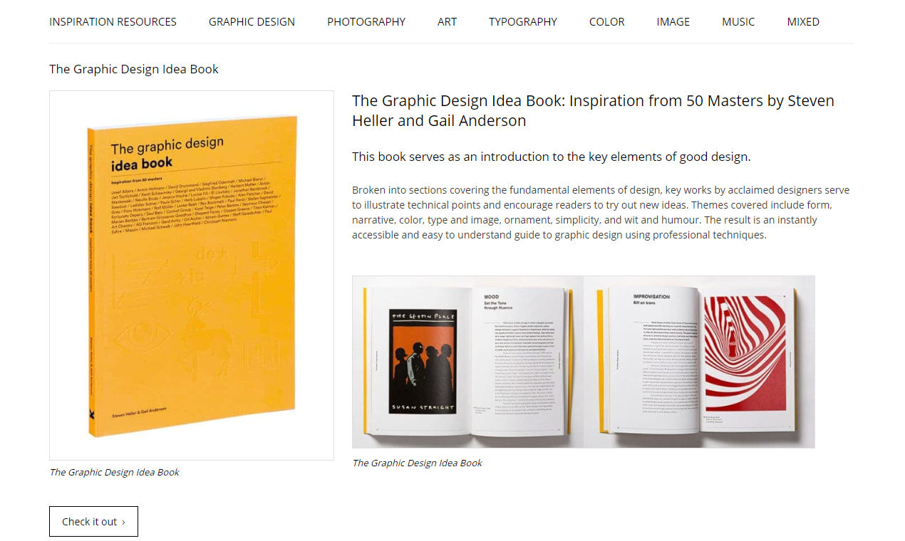 Inspiration Design Resources gallery image