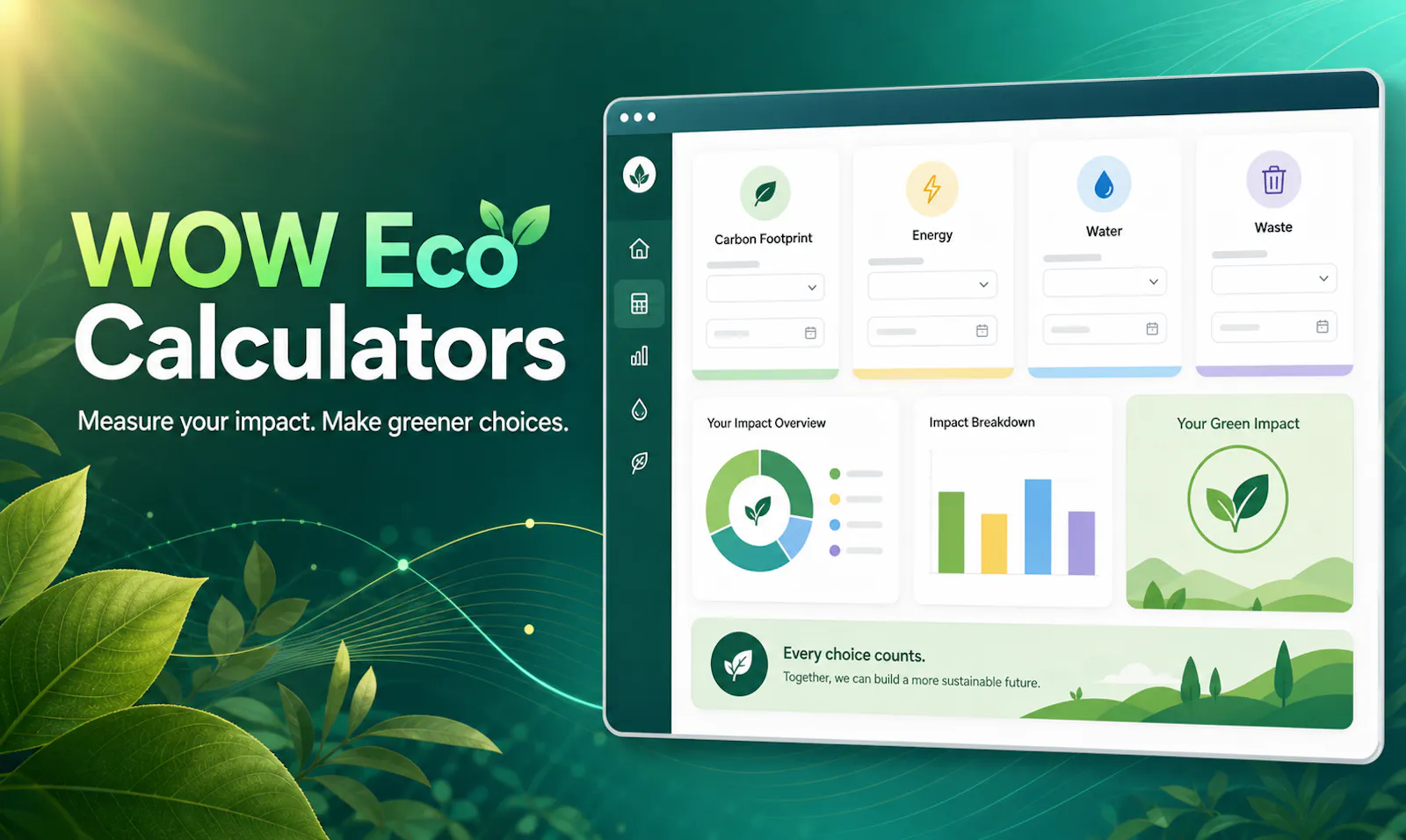 WOW Eco Calculators screenshot 1