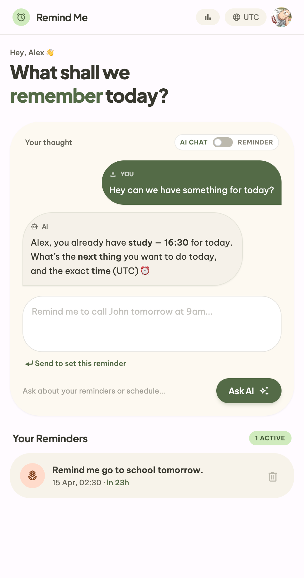 Remind Me Bot gallery image
