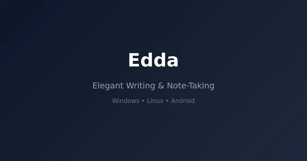 Edda - Author's Writing Bible product banner