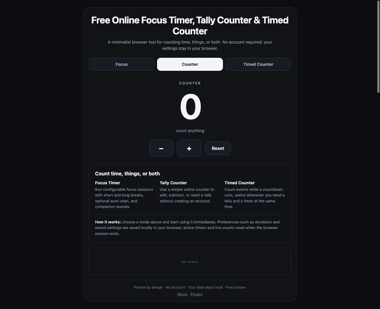 Minimal Time + Count gallery image