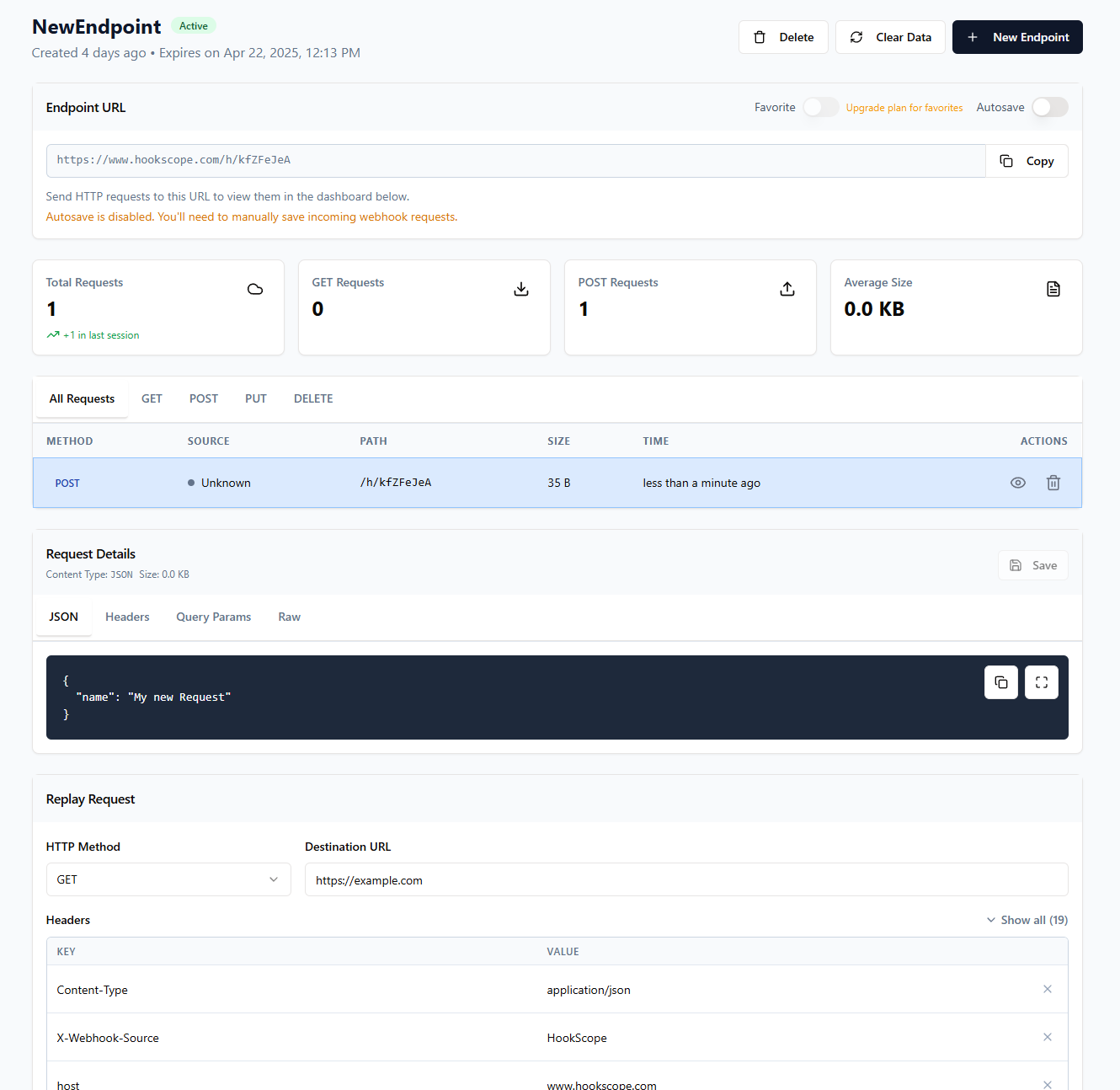 Hookscope - WebHooks'u yakalayın, inceleyin ve tekrar oynatın medya 2
