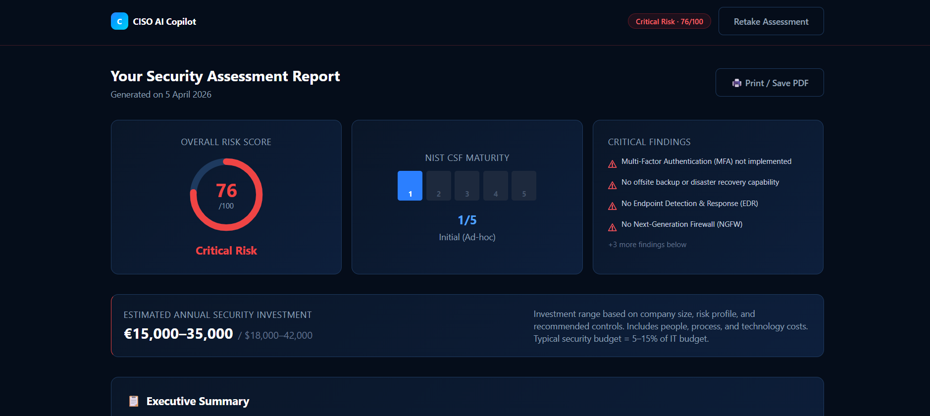 AI CISO Copilot gallery image