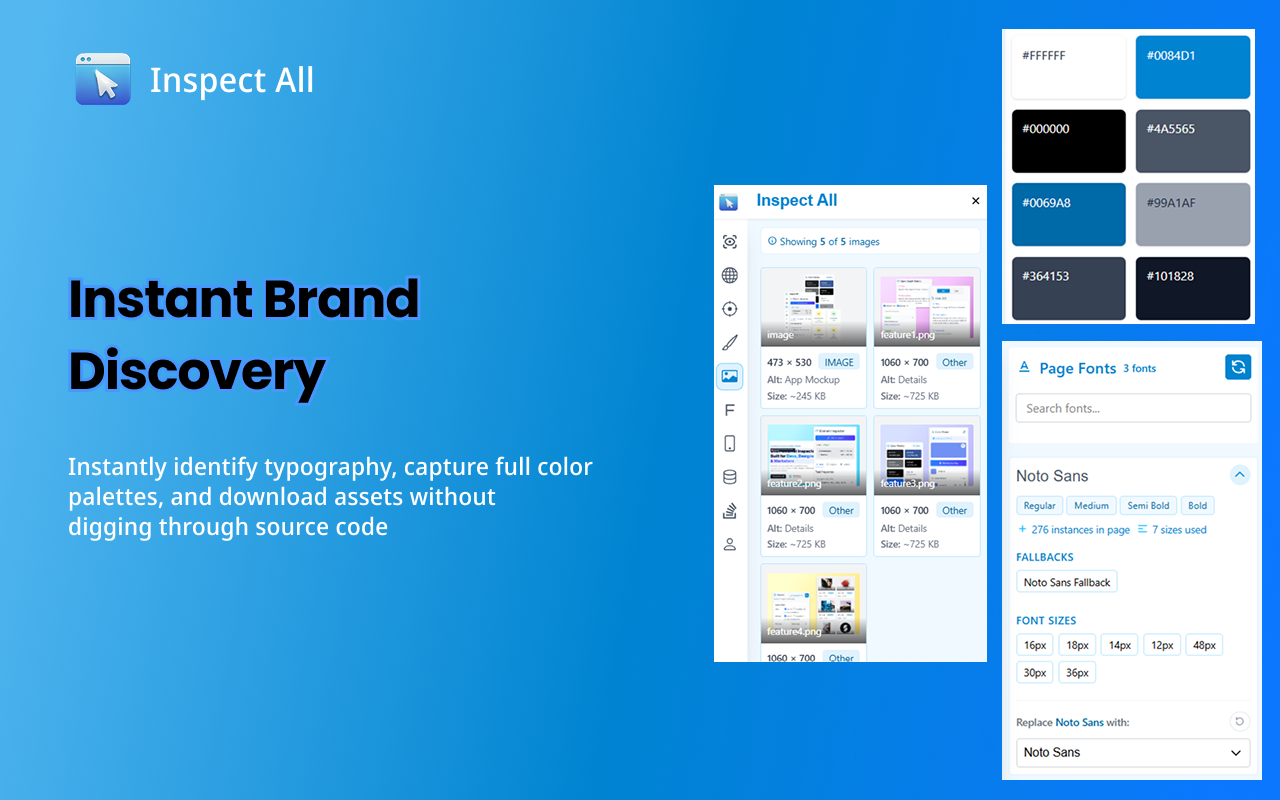 Inspect All - Screenshot 4 showing product features and functionality