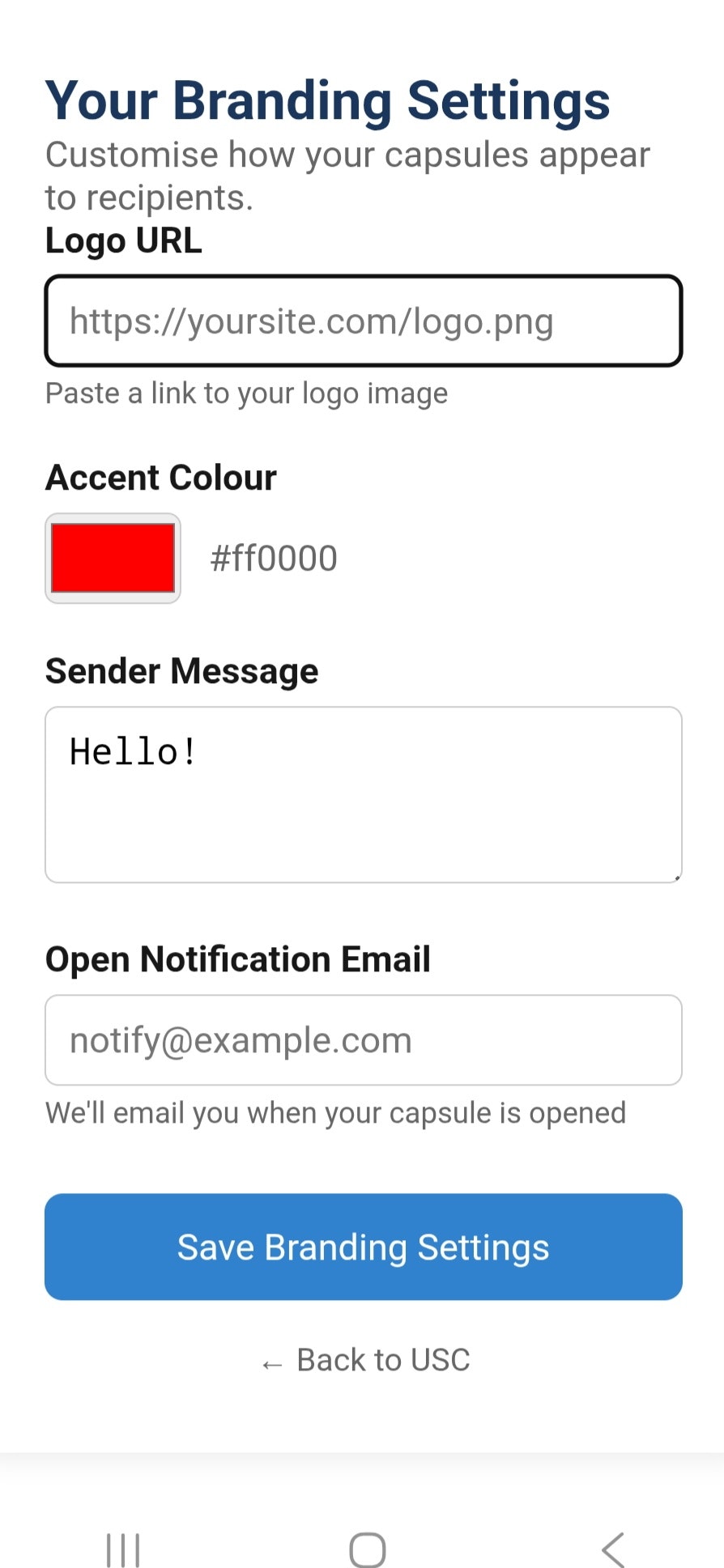 Universal Send Capsule  gallery image