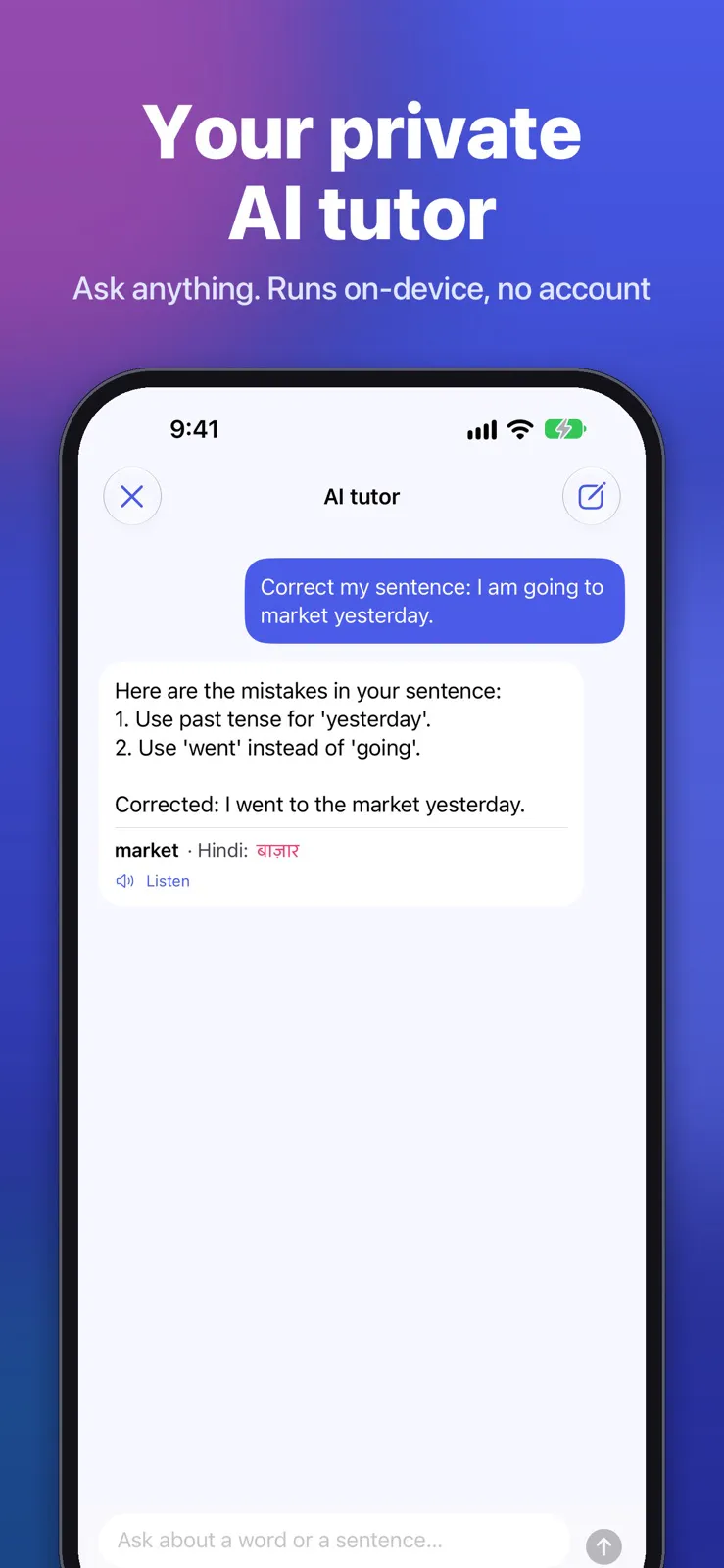 Learn English & Vocabulary AI gallery image