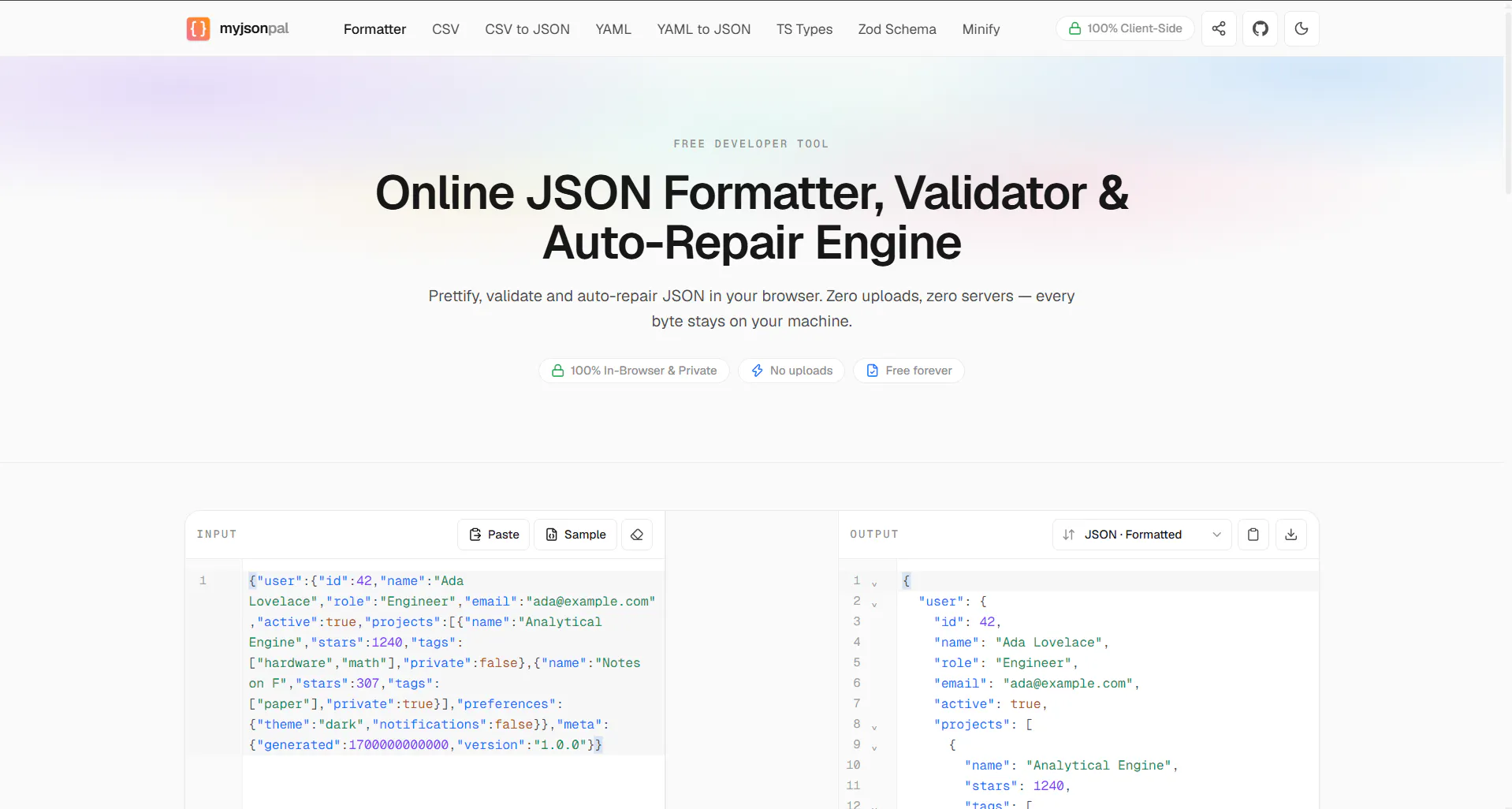 MyJSONPal gallery image