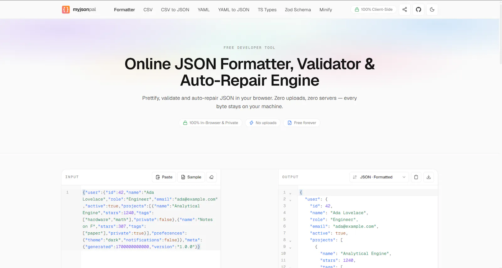 MyJSONPal screenshot 2