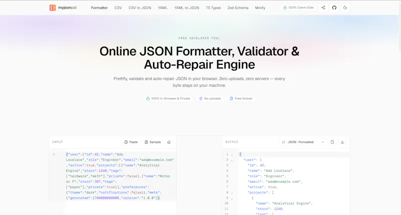 MyJSONPal screenshot 2