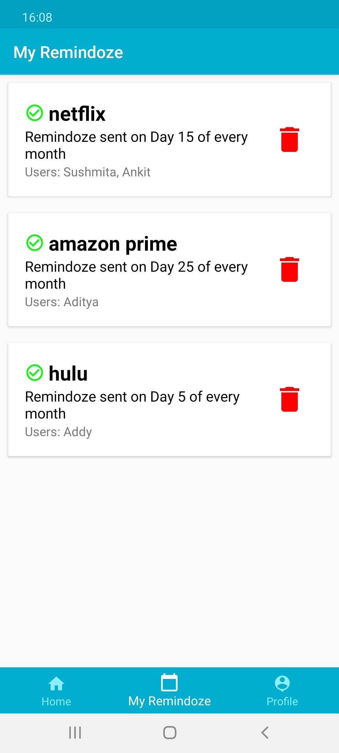 Remindoze gallery image