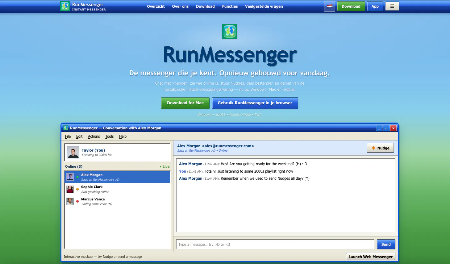 RunMessenger screenshot