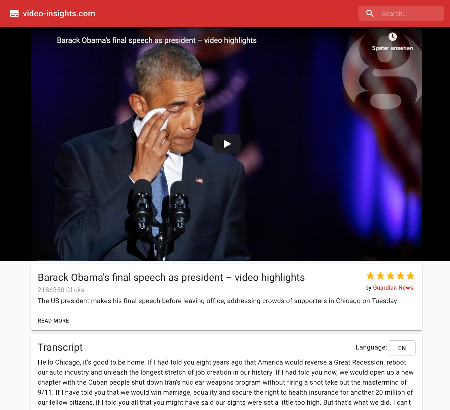 Youtube Video Transcript App gallery image