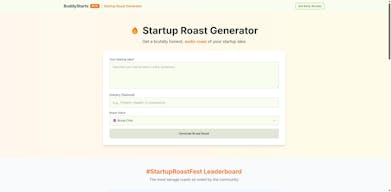 Startup Roast Generator (with Audio) gallery image