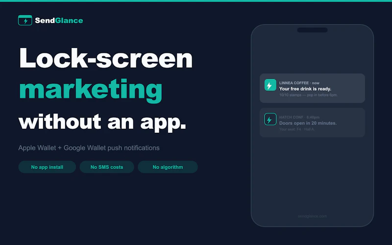 SendGlance screenshot 2