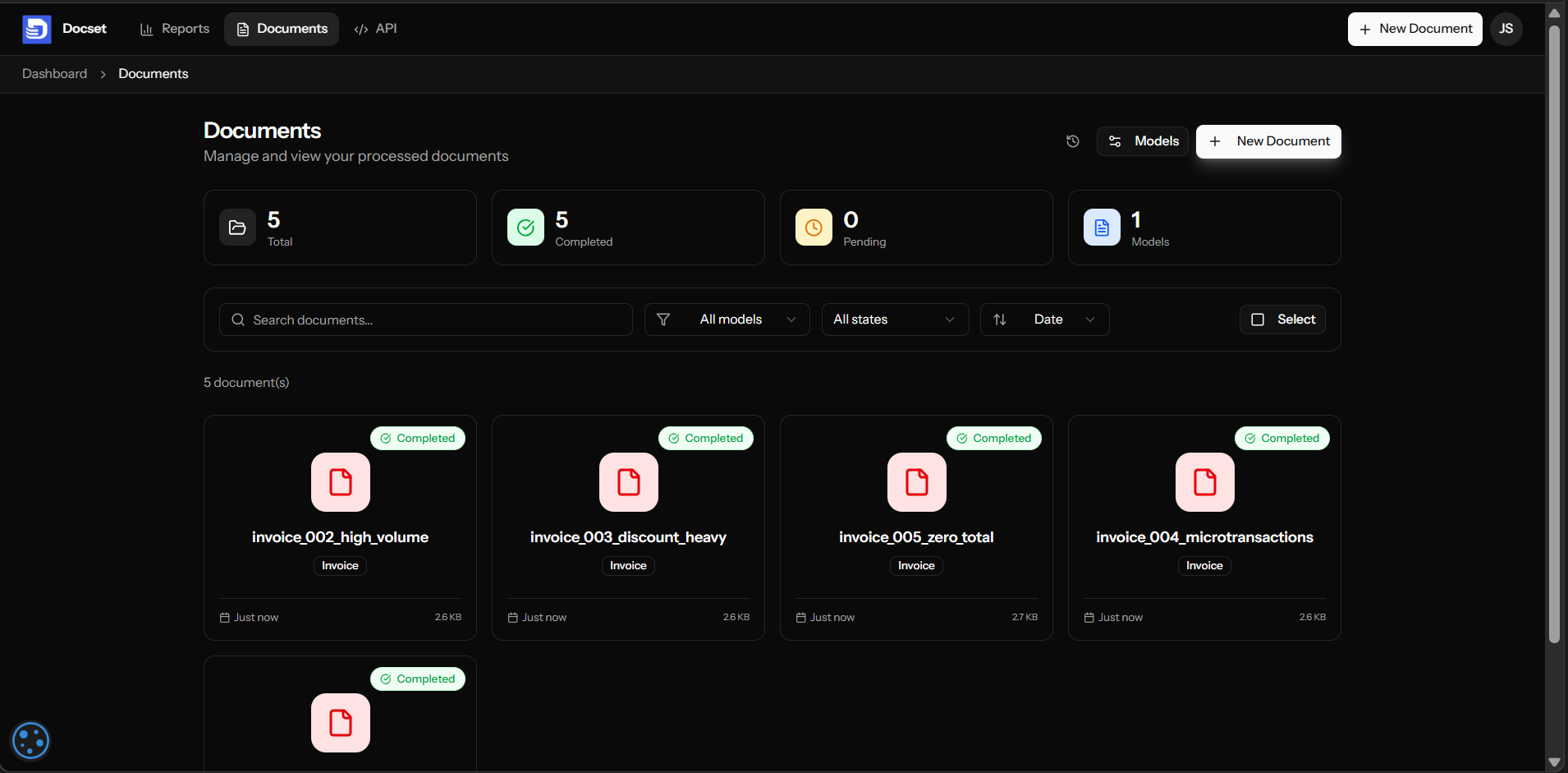 DOCSET - Screenshot 4 showing product features and functionality