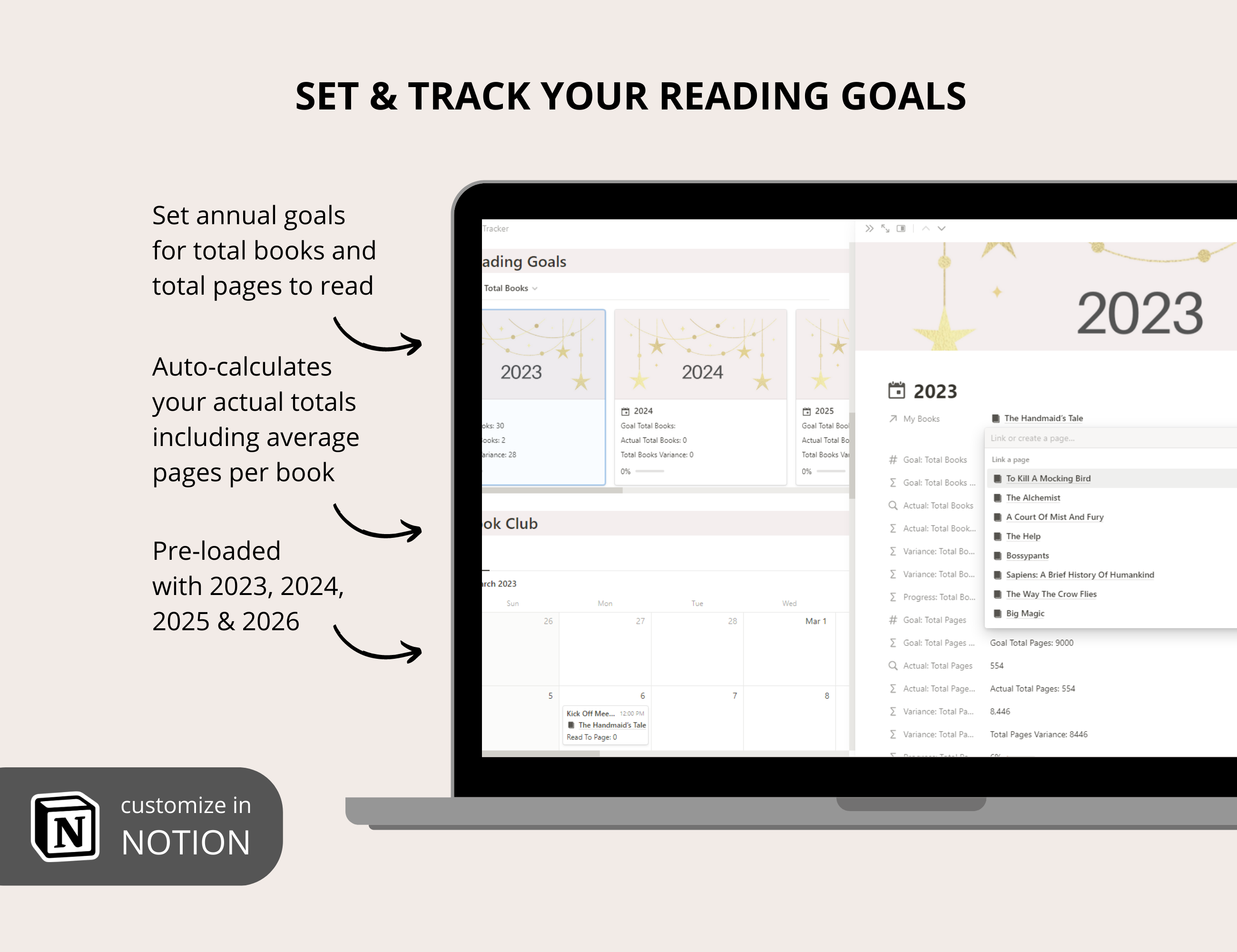 เทมเพลต Notion Notion - จัดเรียงและจัดระเบียบหนังสือทั้งหมดของคุณและติดตามเป้าหมายการอ่านของคุณ media 5